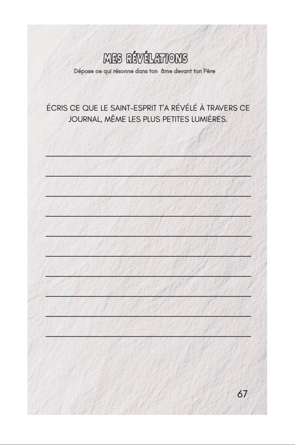 MON JOURNAL DE CRÉATIVITÉ PROPHÉTIQUE — PRODUIT DIGITAL