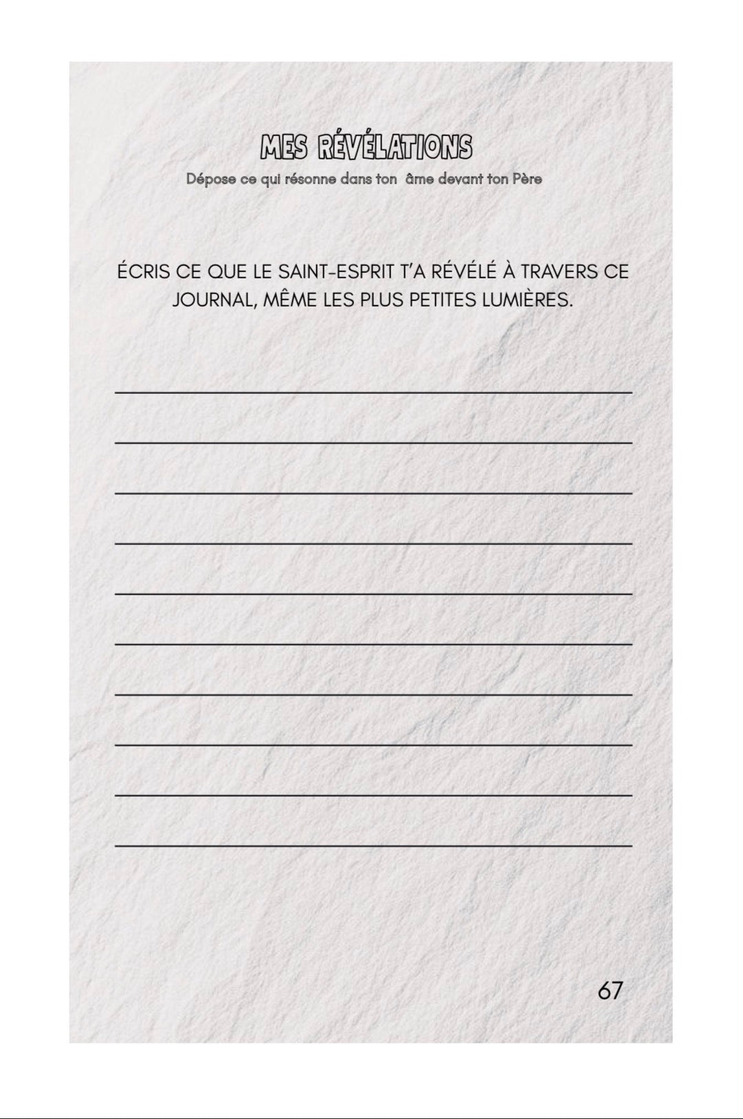 MON JOURNAL DE CRÉATIVITÉ PROPHÉTIQUE — PRODUIT DIGITAL
