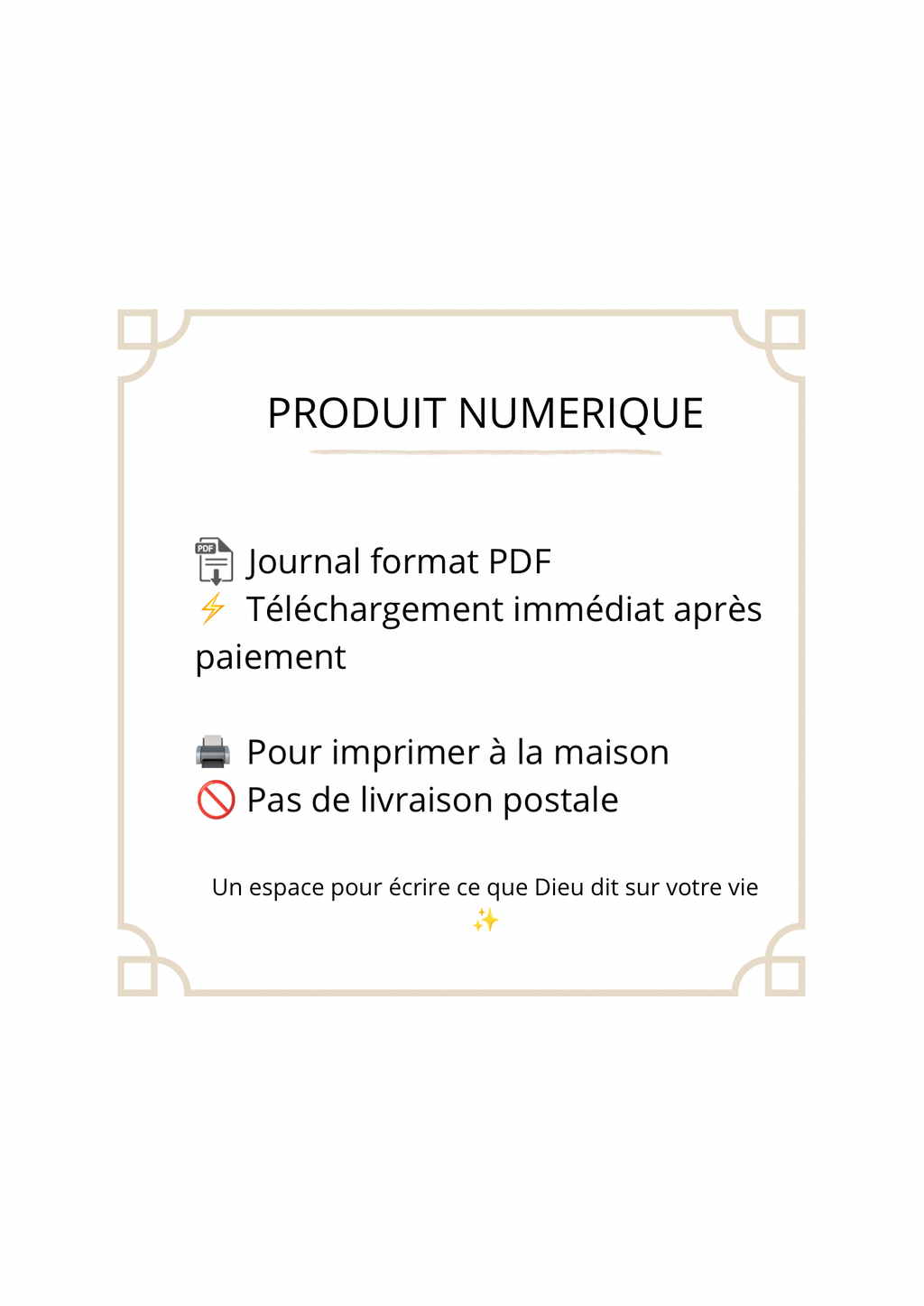 MON JOURNAL DE CRÉATIVITÉ PROPHÉTIQUE — PRODUIT DIGITAL